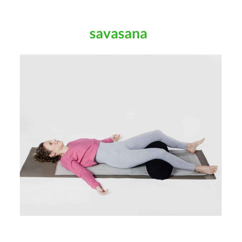 yin yoga position savasana